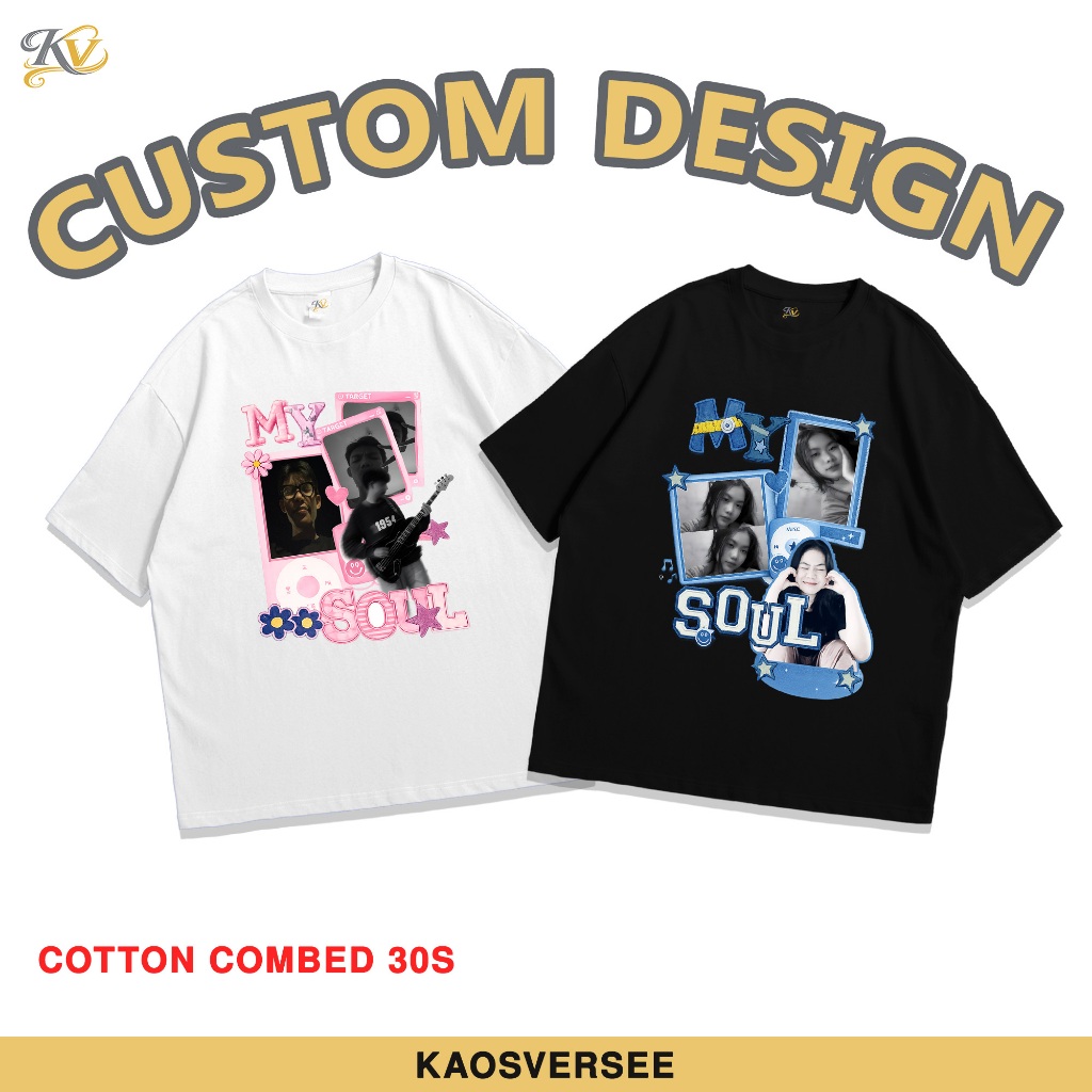 KAOS COUPLE - KAOS BUCIN  Kaos Desain Kaos Sablon Kaos Aesthetic KAOSVERSEE