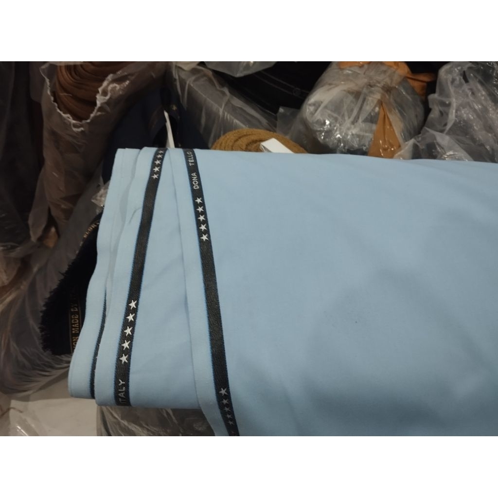 kain spceial warna biru langit/biru cerah  premium adem dan lembut