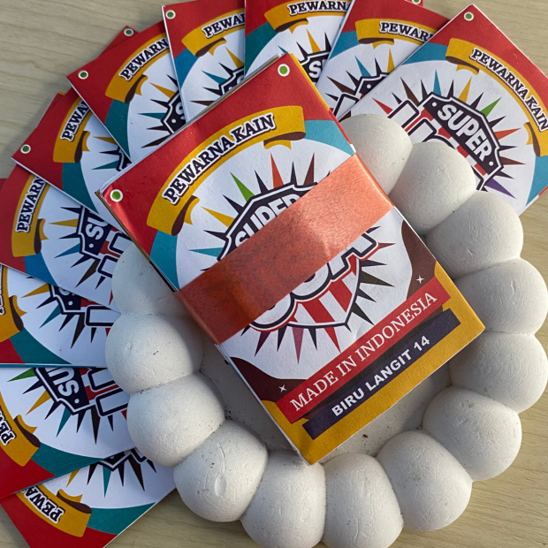 Wantex SUPER USA Warna BIRU LANGIT PEKAT Permanen Pewarna SKY BLUE Tekstil Kain Jeans Hoodie Jaket K