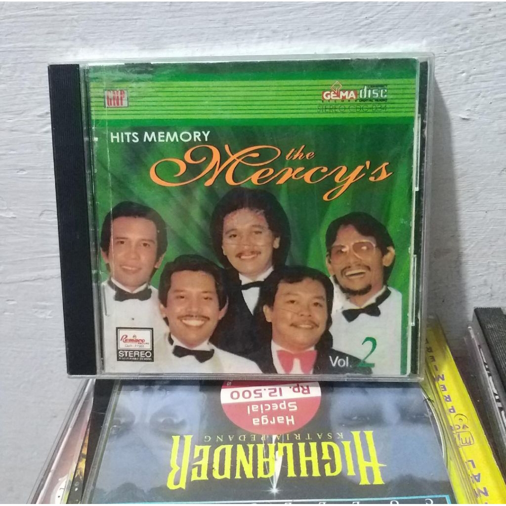 CD Musik Hits Memory The Mercy's Volume 2 Remaco