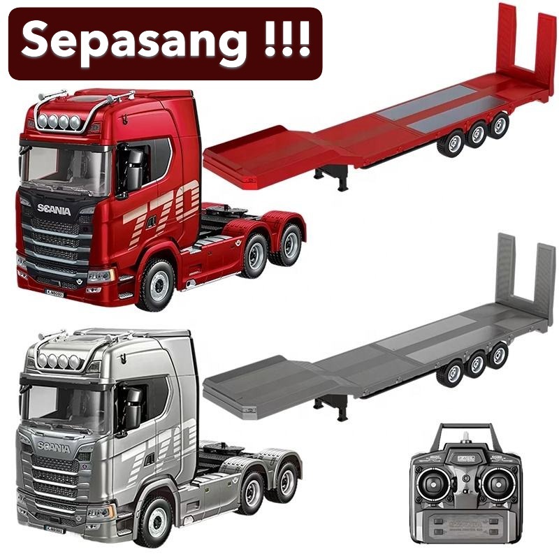 RC Huina  1501 & 1502 Truck scania 1:18 Truk Trailer