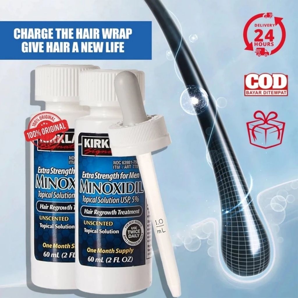 [100% Asli] Minox 5% Minoxidil SolutionMen's 60ml-Kirkl And PENUMBUHRAMBUT & BREWOK [EXP:2027]