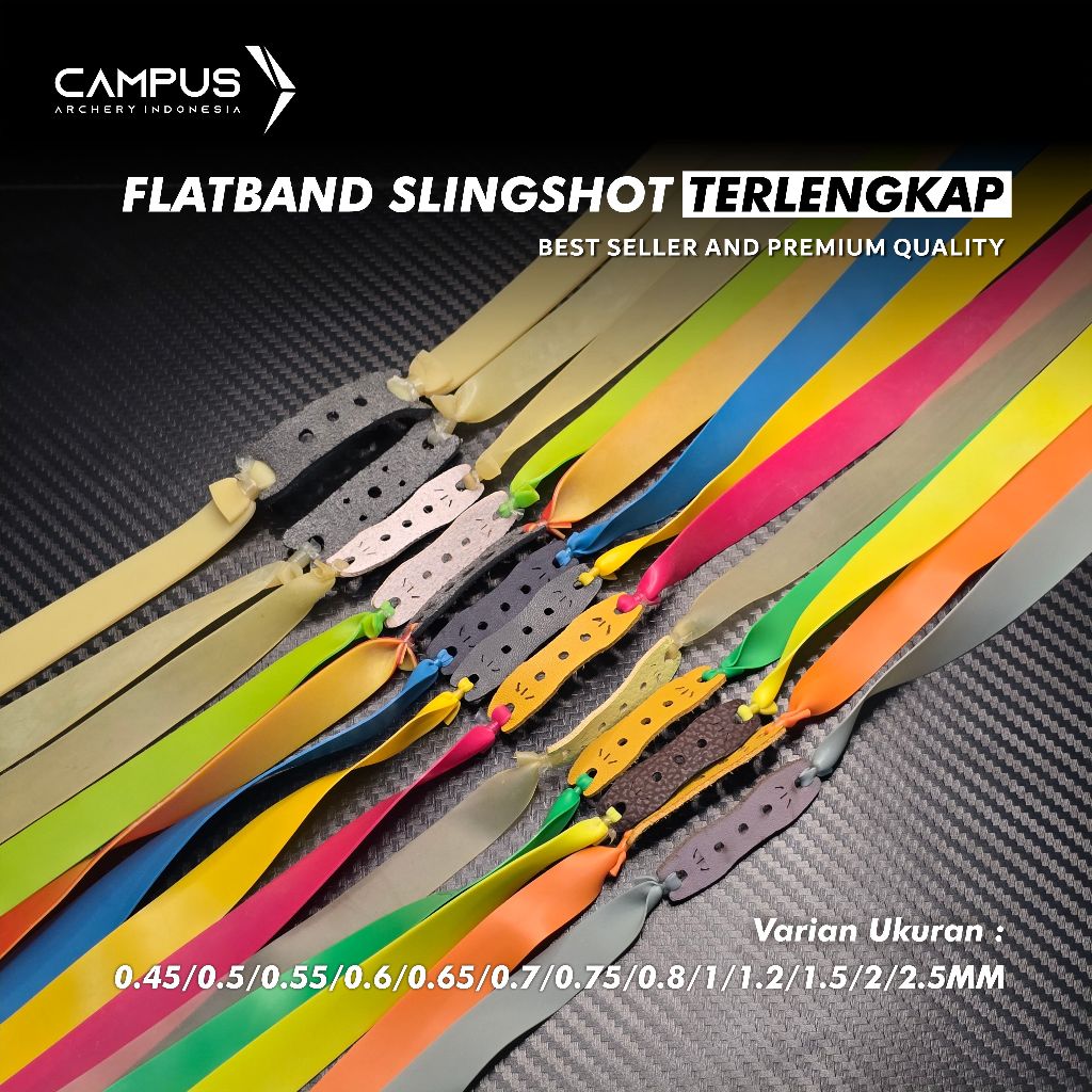 Flatband Slingshot Karet Ketapel Premium Best Seller Terlengkap