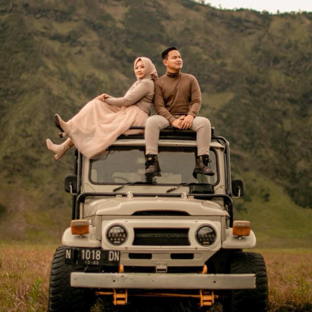 rok tutu tebal coklat susu