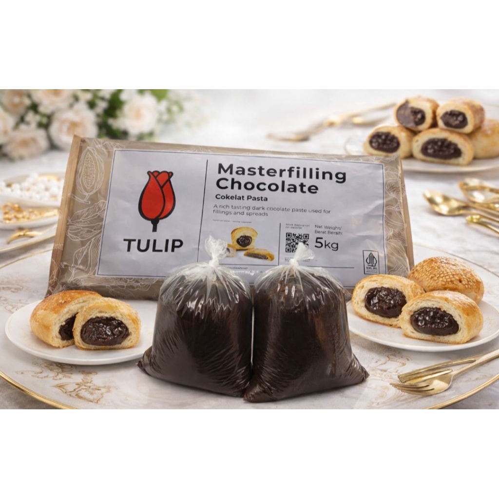repack coklat filling tulip 500gr /repack filling parrot premium coklat