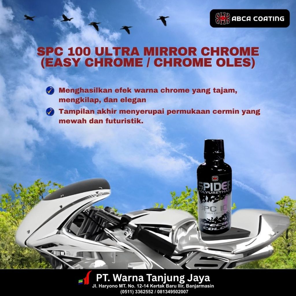 Cat Spider Chrome SPC 100 ULTRA MIRROR CHROME (EASY CHROME / CHROME OLES)