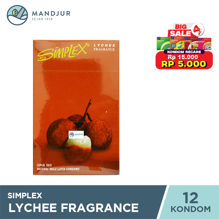 Kondom Simplex Lychee Fragrance - Isi 12