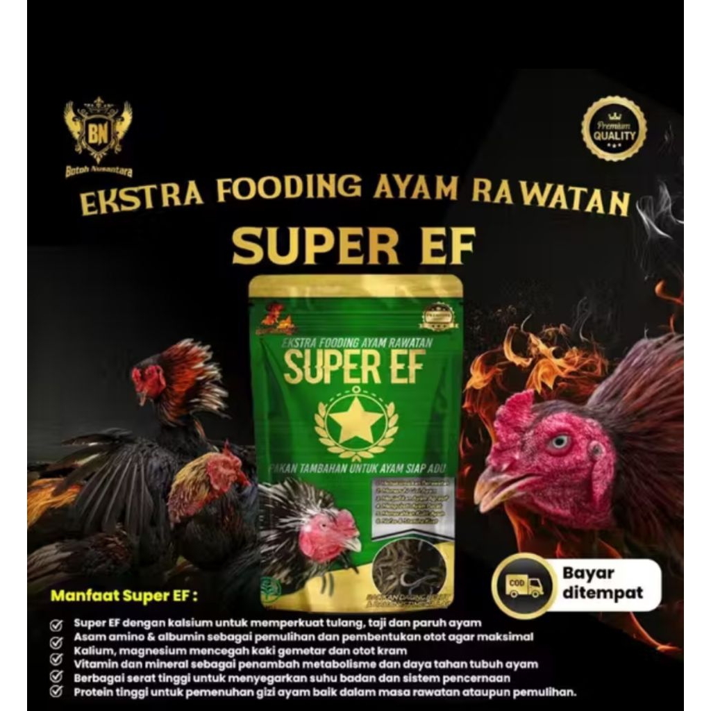 suplemen ayam aduan Super EF 100 gr - Penguatan Tulang, Pembentukan Otot, Pencernaan Sehat