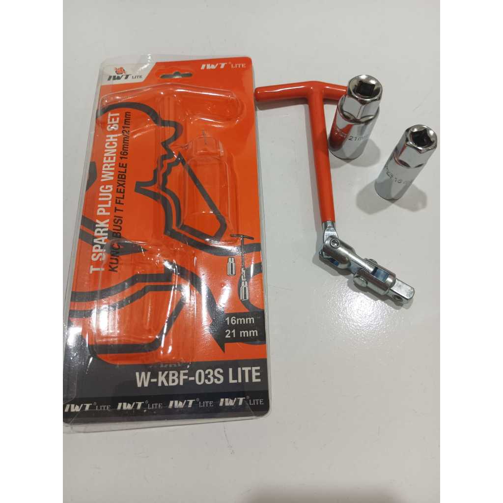 kunci busi flesibel IWT 16mm dan 21mm / kunci busi motor mobil IWT 16mm dan 21mm