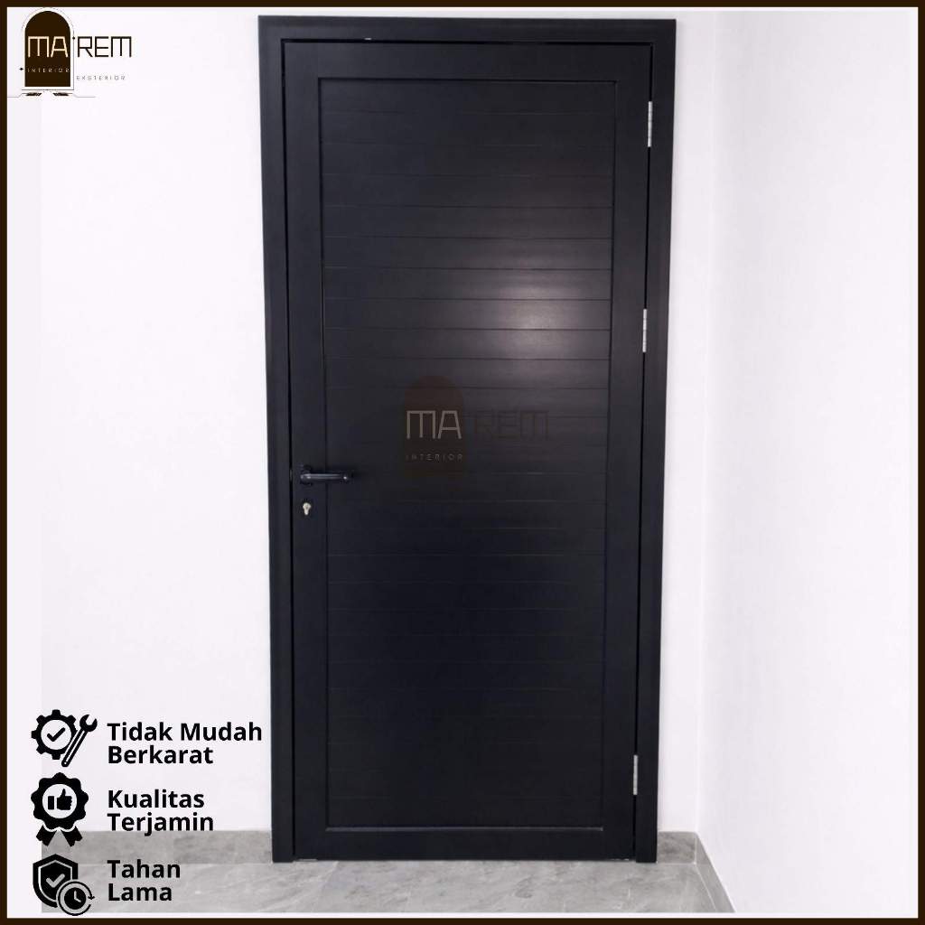 Pintu Aluminium Spandrel / Pintu Panel Aluminium Minimalis