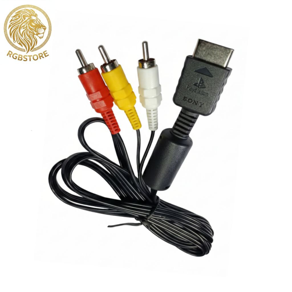 Kabel AV RCA PS1 PS2 PS3 Sony Playstation ORI