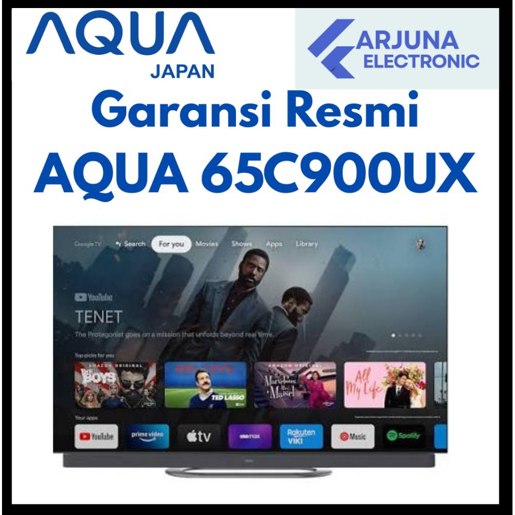 AQUA 65C900UX / 65C900 4K OLED GOOGLE TV AQT65C900UX