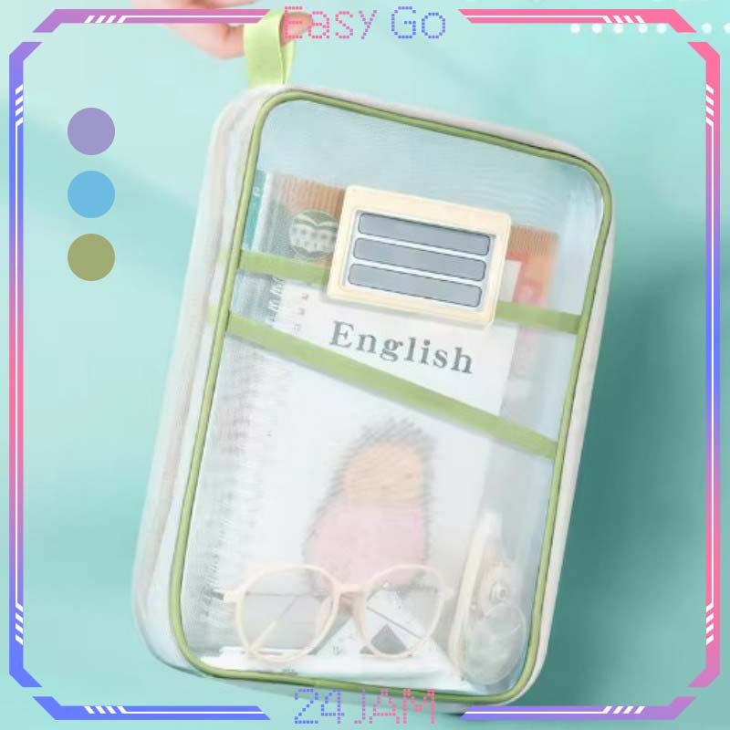 Zipper Bag Dokumen Jaring Transparan Tas Penyimpanan Dokumen Transparan Tas Penyimpanan Dokumen Tas 