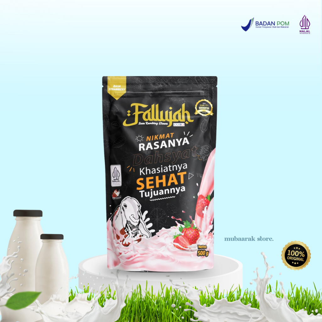 SUSU KAMBING ETAWA PREMIUM FALLUJAH STRAWBERRY / Kambing Etawa Kaligesing