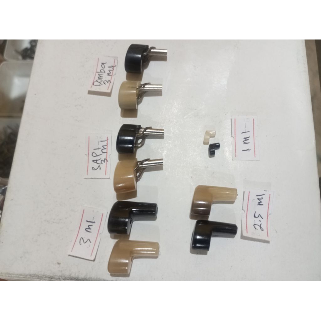 ring tanduk untuk tegek dan joran kolaman ujung joran diameter  1.0 s/d 3.0