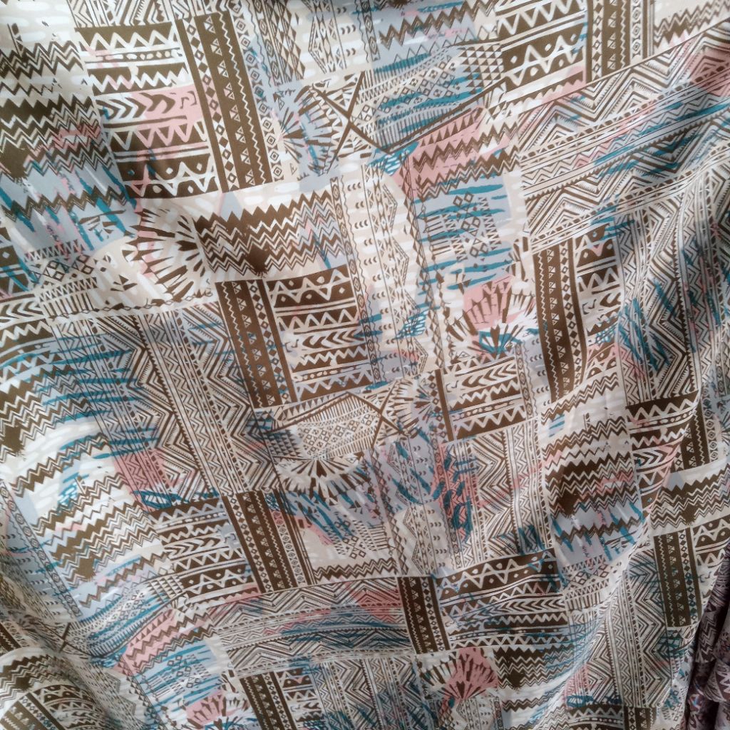 KAIN ARMANI SILK MOTIF ABSTRAK PREMIUM -ARMANI SATEN SILK HARGA/0,5M