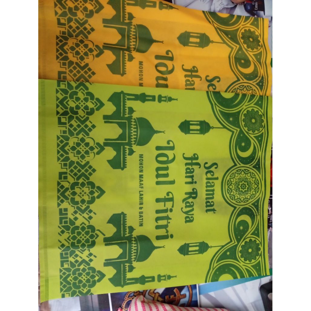 goodie bag tas spunbound idulfitri lebaran jumbo lusinan