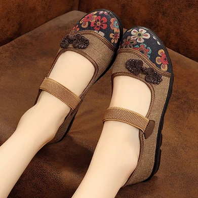 Donatello - Sepatu Wanita Terbaru Sepatu Berjalan Slip on Wanita Coklat Karet