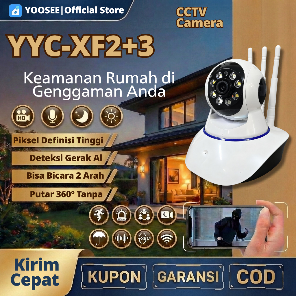 Yoosee CCTV Kamera 360°  WiFi Camera  Night Vision  Baby Monitor HD 1080P
