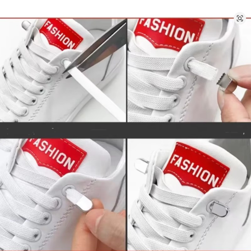 20Pcs End Stopper Penjepit Klip / Ujung Tali Sepatu Shoelaces / Metal Buckle Locks Tali Sepatu