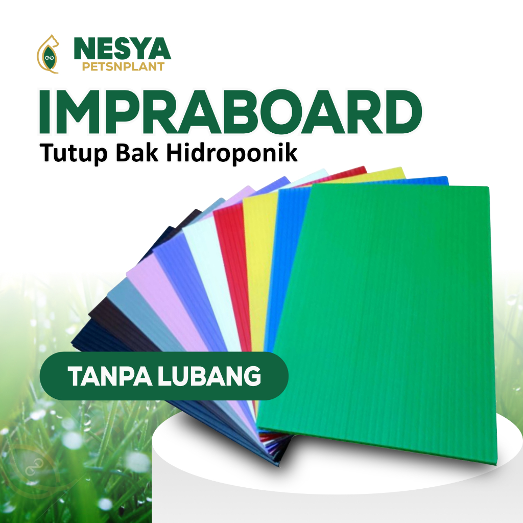 Impraboard Tanpa Lubang Tutup Impraboard Hidroponik Sistem Wick