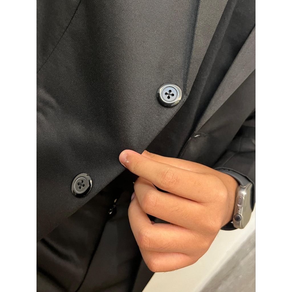 HOT DEALS Dearga DAZA Black Setelan Jas Celana Pria Formal Slimfit Hitam Anak Muda Wisuda