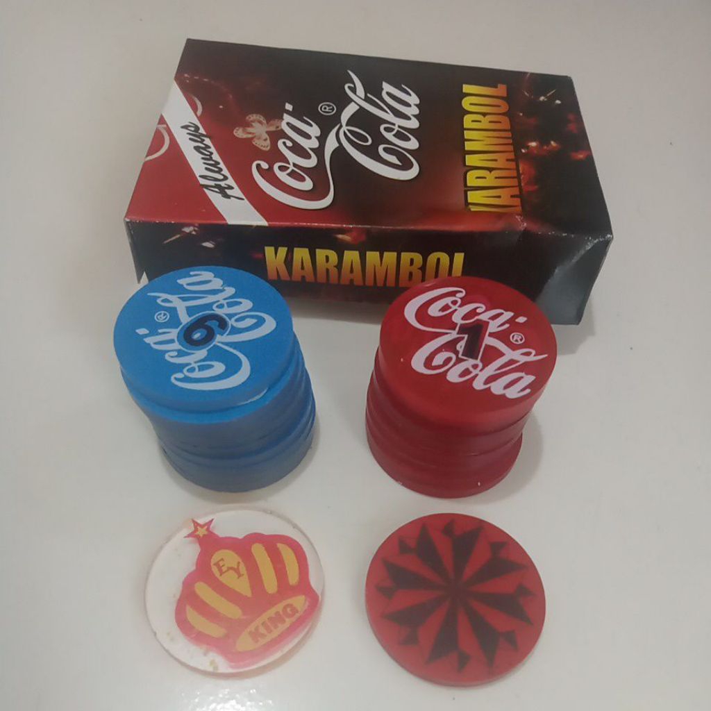 coin bidak karambol 1 set 1 pack