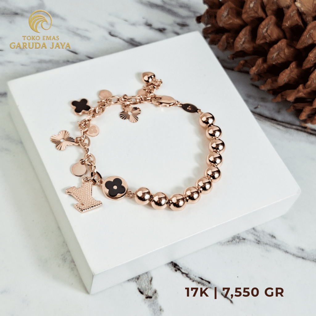 GELANG NAYELLE 17K | GELANG EMAS 17K | GELANG 7 GR