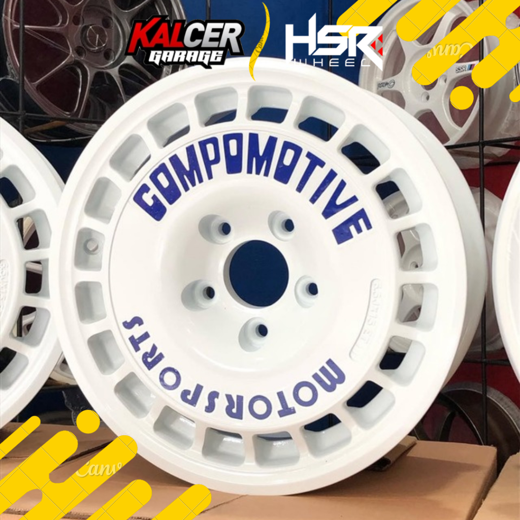VELG RALLY R15 TYPE RL COMPOMOTIVE PCD 5X114,3 LEBAR 6,5 ET 40