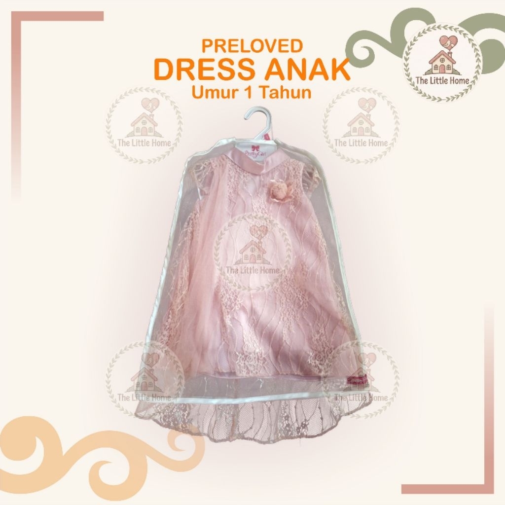 Preloved Pretty Girl baby Dress Anak