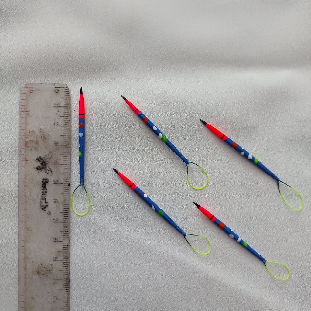 Pelampung Kumbul Jarum Ikan Mas Biru 5 CM Motif Langka Super Sensitif