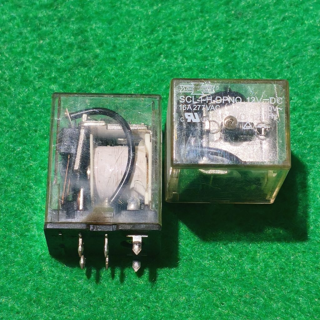 RELAY TRANSPARAN 12V 16A KAKI 6