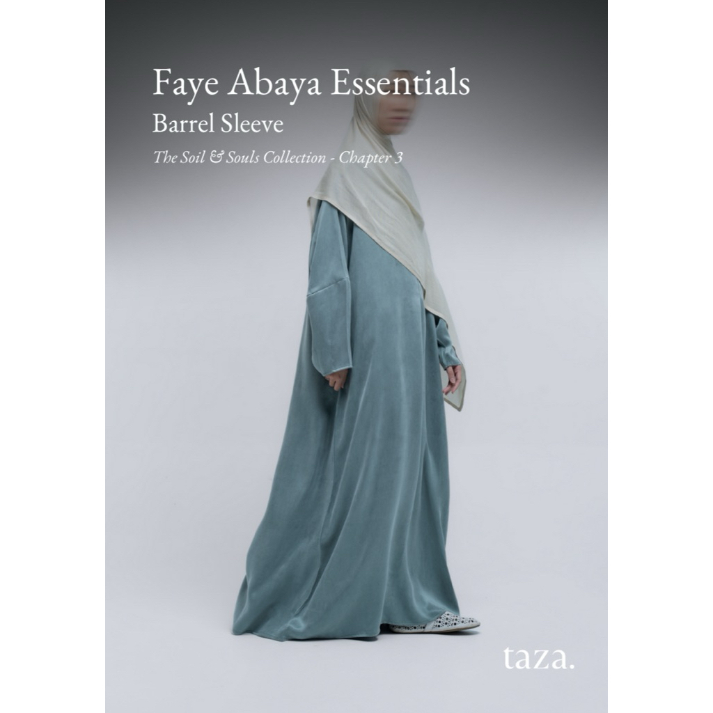 NWT Faye Abaya Essentials Barrel Sleves by Taza