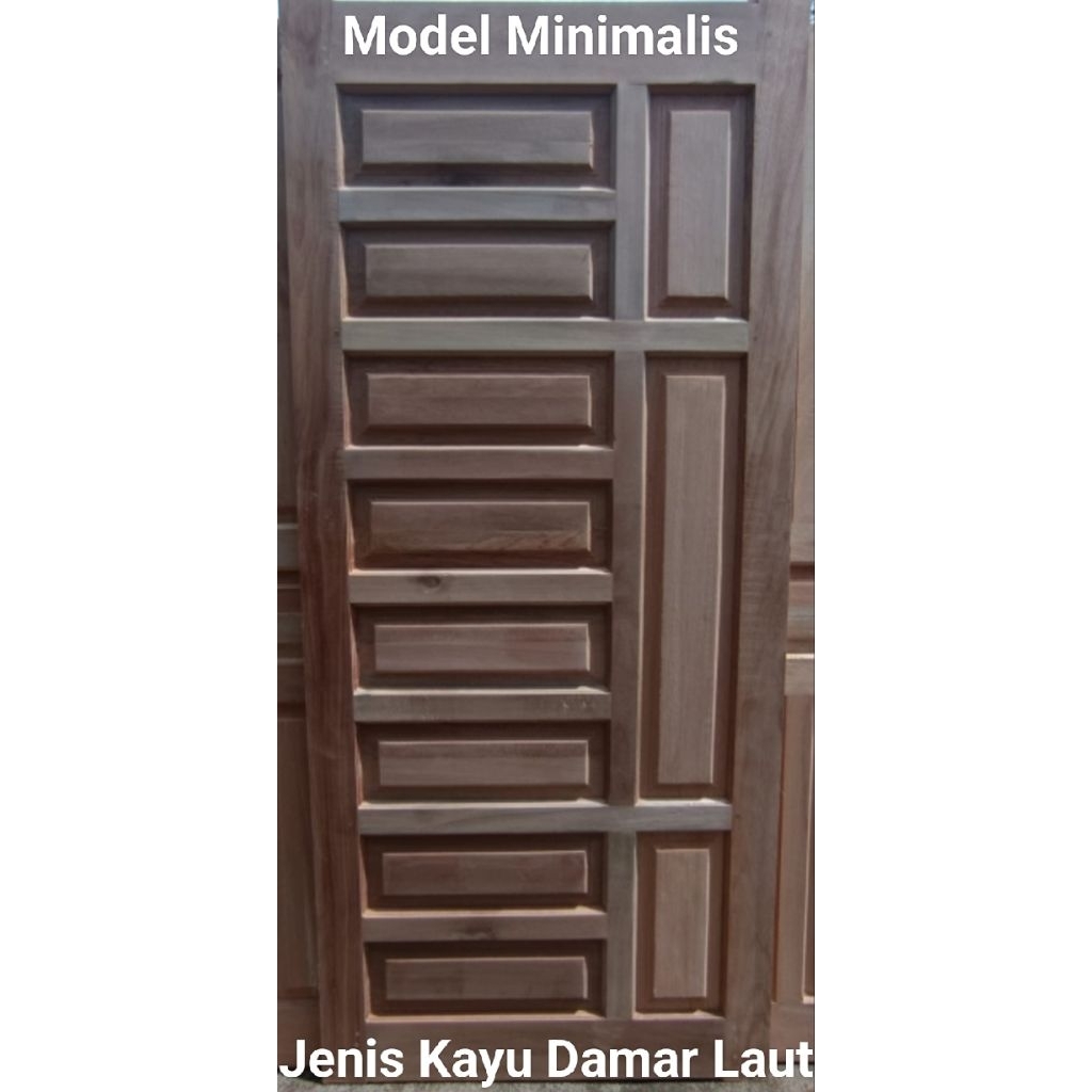Pintu Minimalis Jenis Kayu Damar Laut