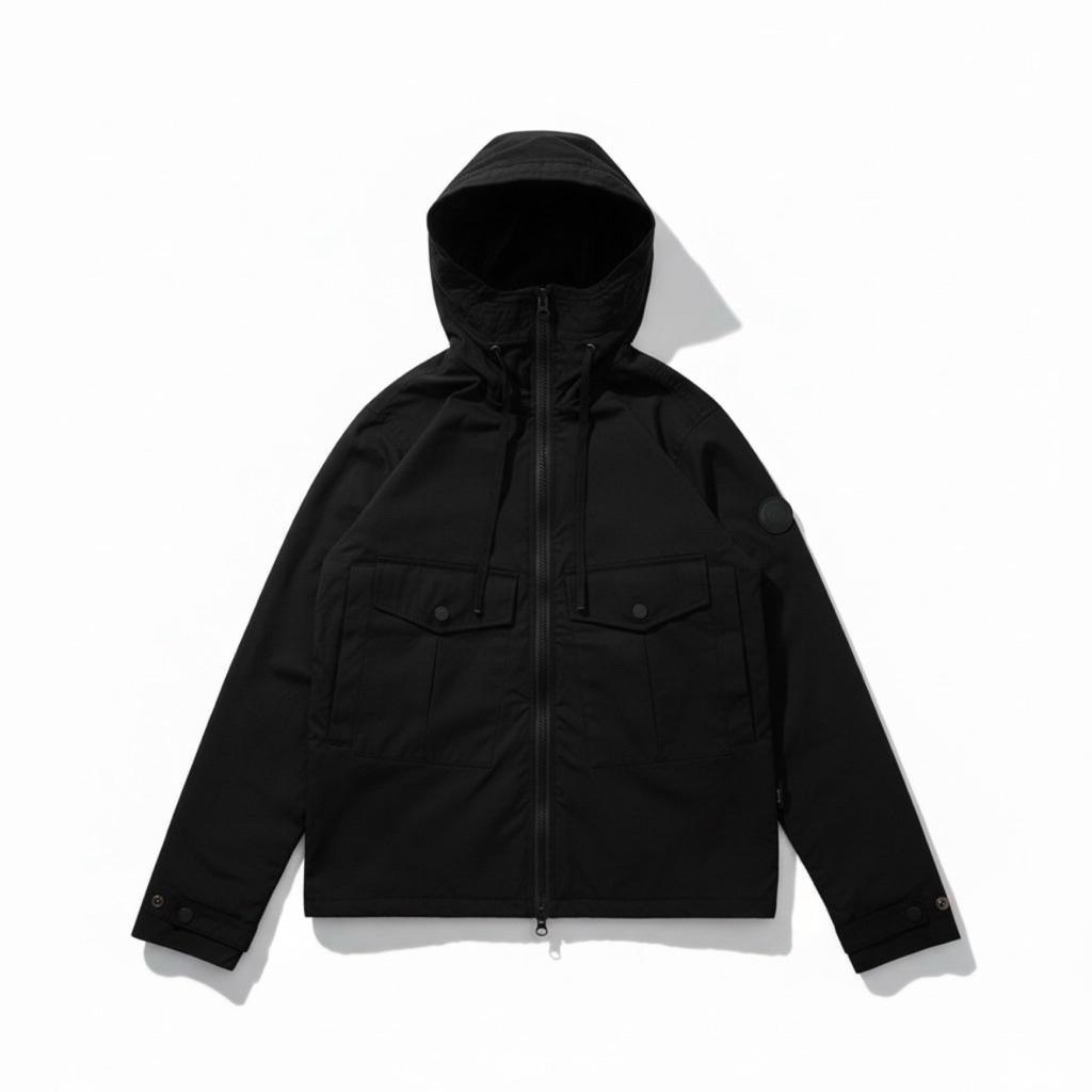 OUTFIRM - LUVY Nylon Jacket Black