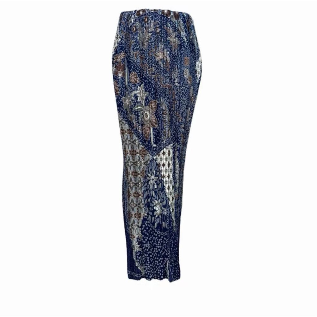 Bawahan Rok Plisket Kebaya Brokat Tile Rok rempel Pinggang Full Karet