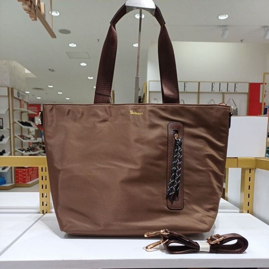 Tas Wanita Tote Bag Parasut BELLEZZA BHW372 Original Depstore Mall Ori Store Tas Jinjing Handbag Sel