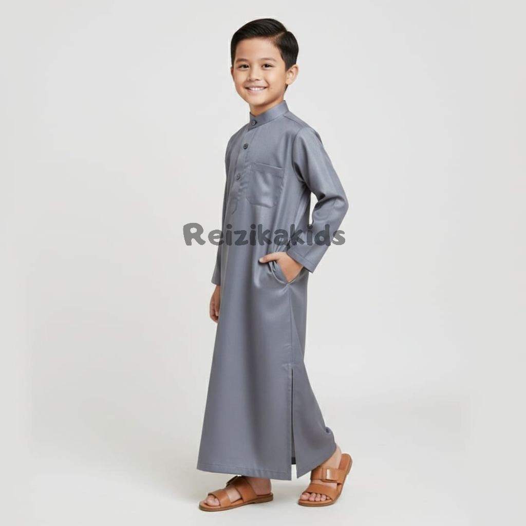Jubah Gamis Anak laki laki Usia 1-14 Tahun Baju Muslim Jubah anak Laki laki Bahan Toyobo