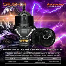 Aozoom CRUSHER Laser Projector 5500K White-AOZOOM CRUSHER PREMIUM LASER PROJECTOR HEADLAMP 3" LASER 