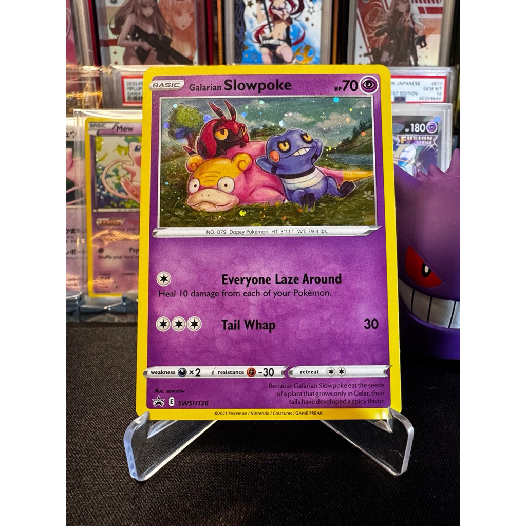 Pokemon Galarian Slowpoke Holo SWSH126 English Black Star Promo