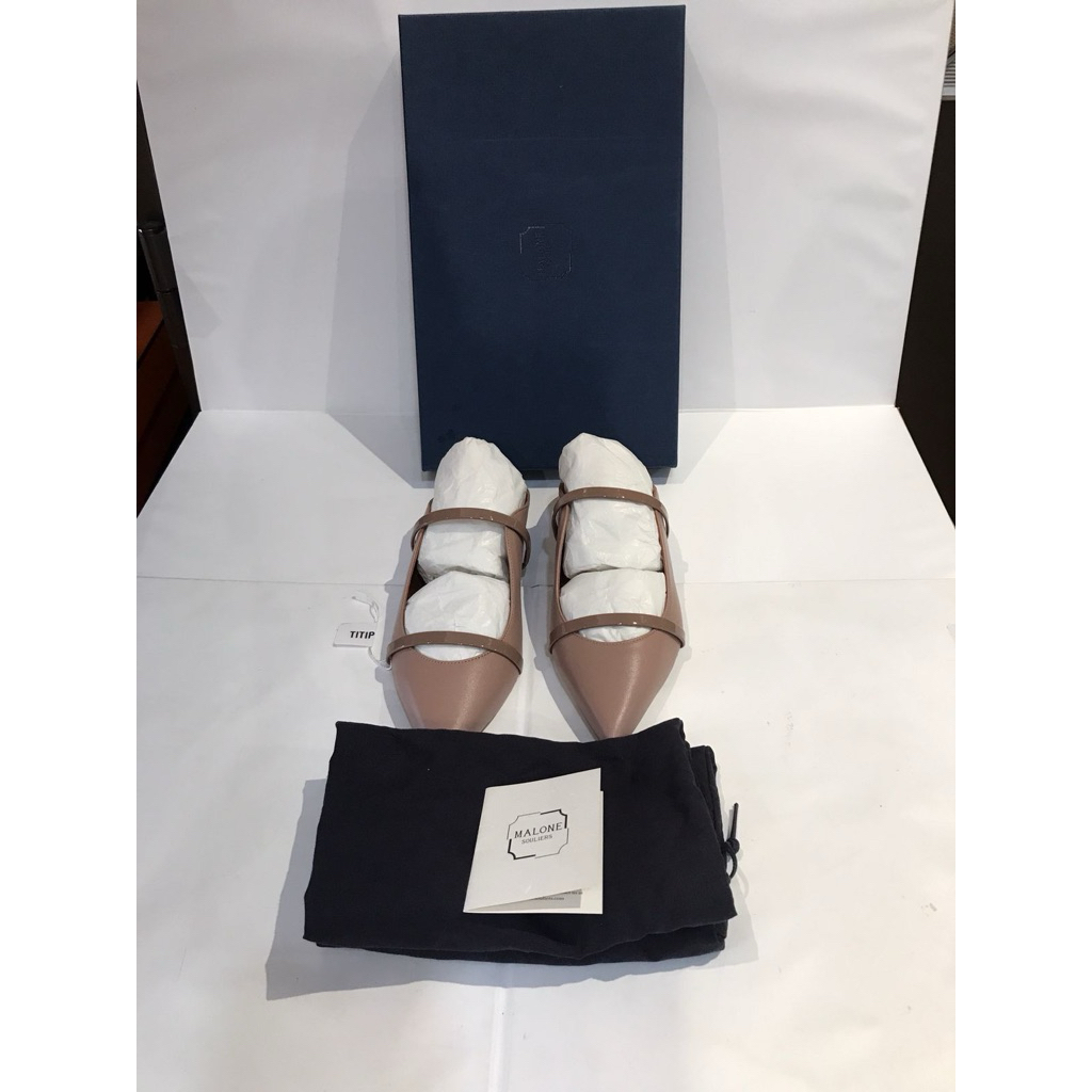 Malone Souliers Maureen Flat Dove size 36