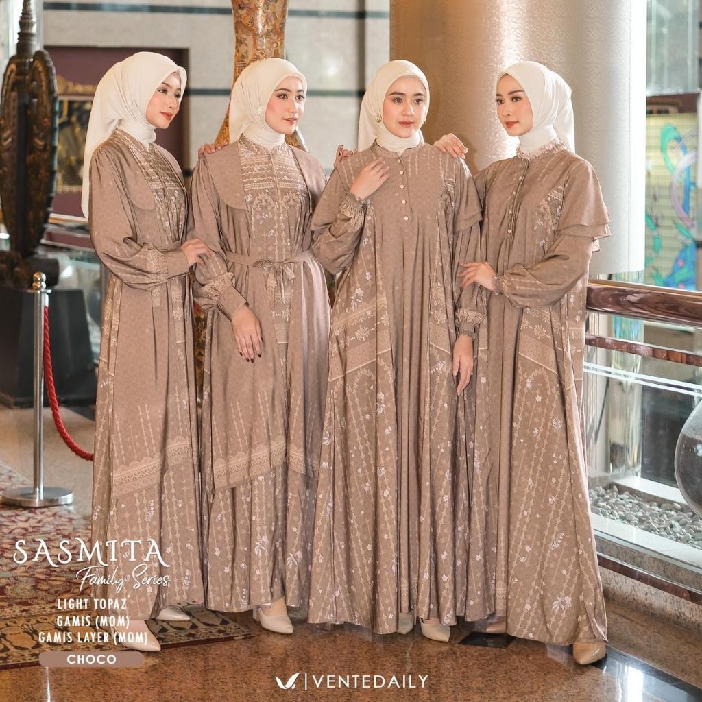 Ventedaily Larasmaya Family Set Lebaran Premium Pokka mix Spun