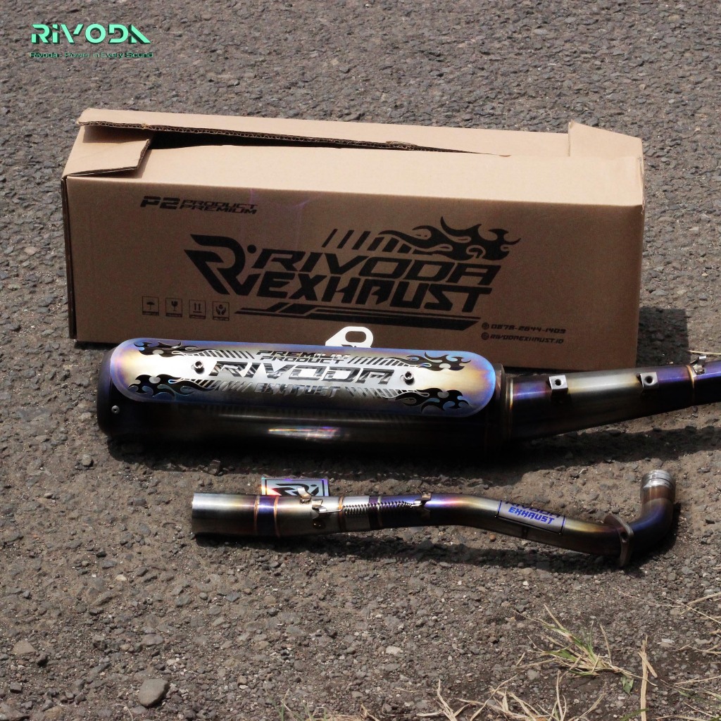 Knalpot Standar Racing Bass Adem RIVODA ORIGINAL PREMIUM JUPITER Z / VEGA R / VEGA ZR / VEGA RR / JU