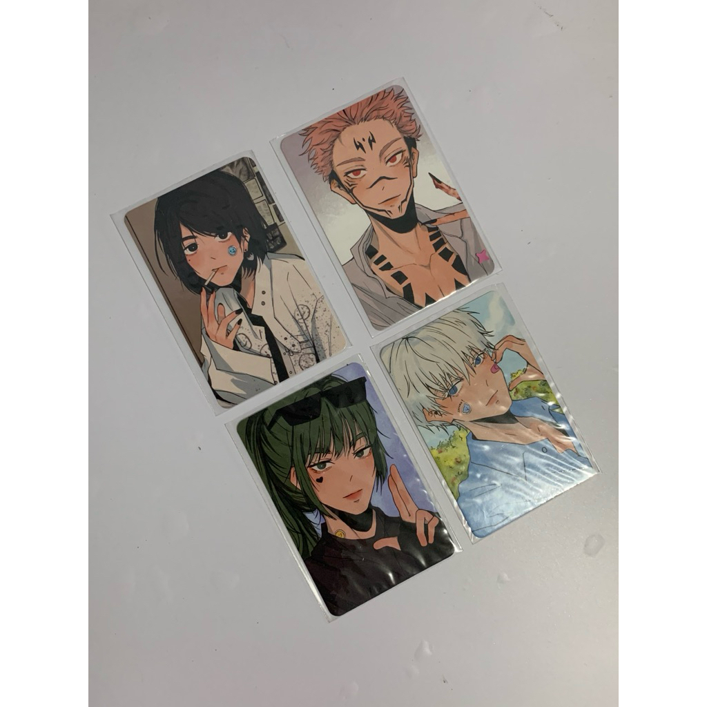 6baji Photocatd Jujutsu Kaisen Gojo, Sukuna, Maki, Shoko