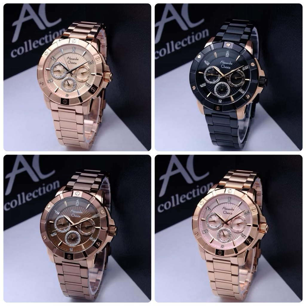 Jam Tangan Couple Pria Wanita Alexandre Christie Ac6609 Ac 6609