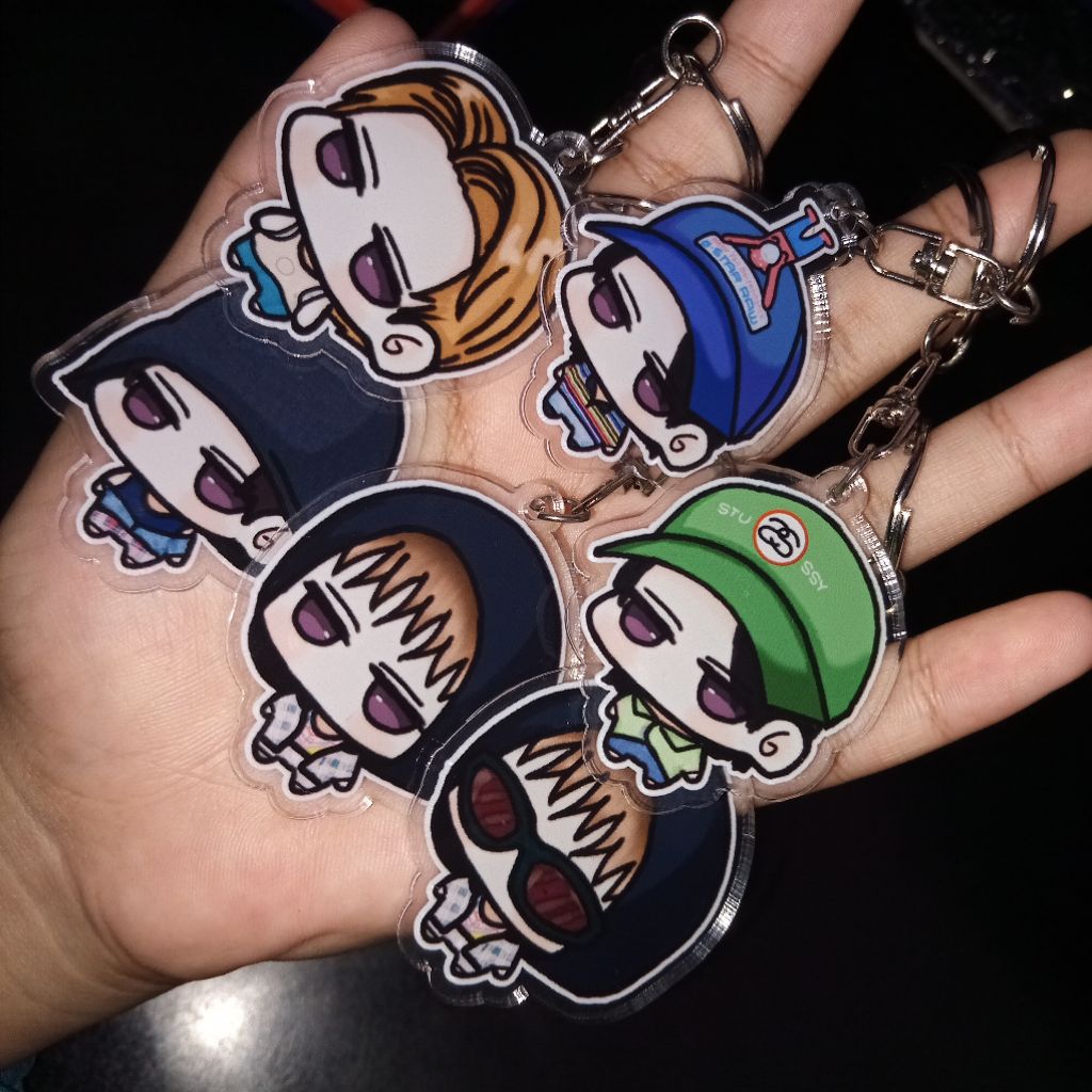 keychain akrilik fanart Chibi TXT & Cortis