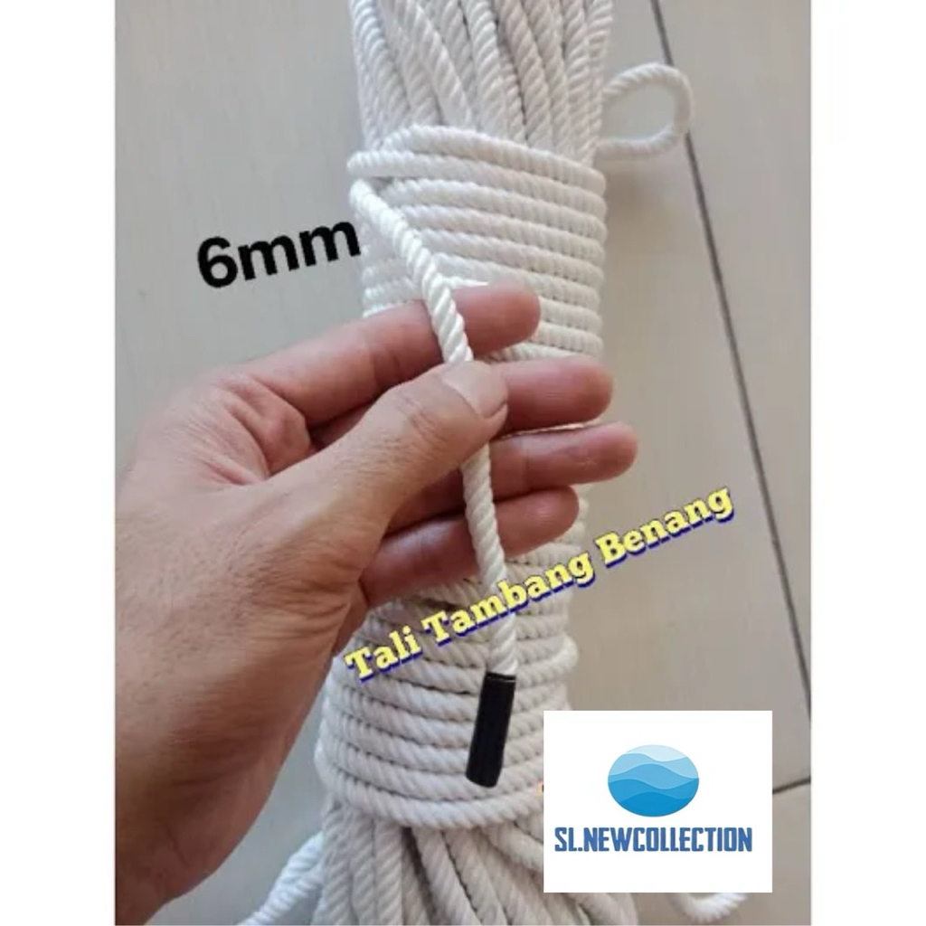 TALI TAMBANG NILON 6 MM METERAN HALUS / TAMBANG 6 MM NILON COD MURAH METERAN