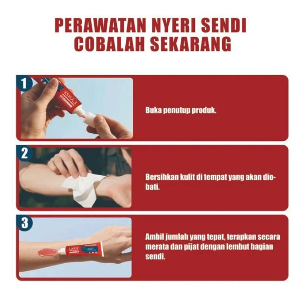 SALEP LANZF CREAM PEMULIHAN LUTUT PINGANG LEHER TANGAN