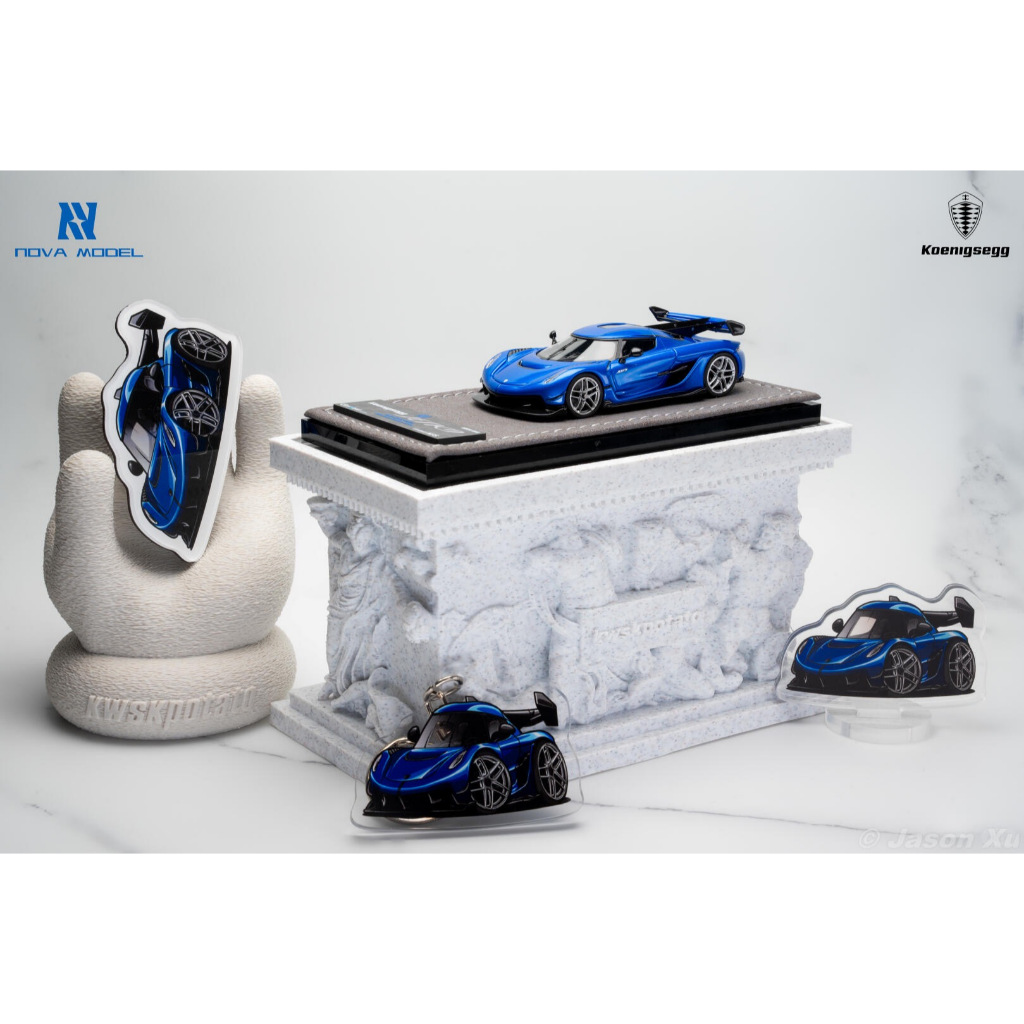 GRYNING JESKO ATTACK X NOVA BLUE LIMITED EDITION DIECAST RESIN GRYNING JESKO X NOVE BLUE LIMITED EDI