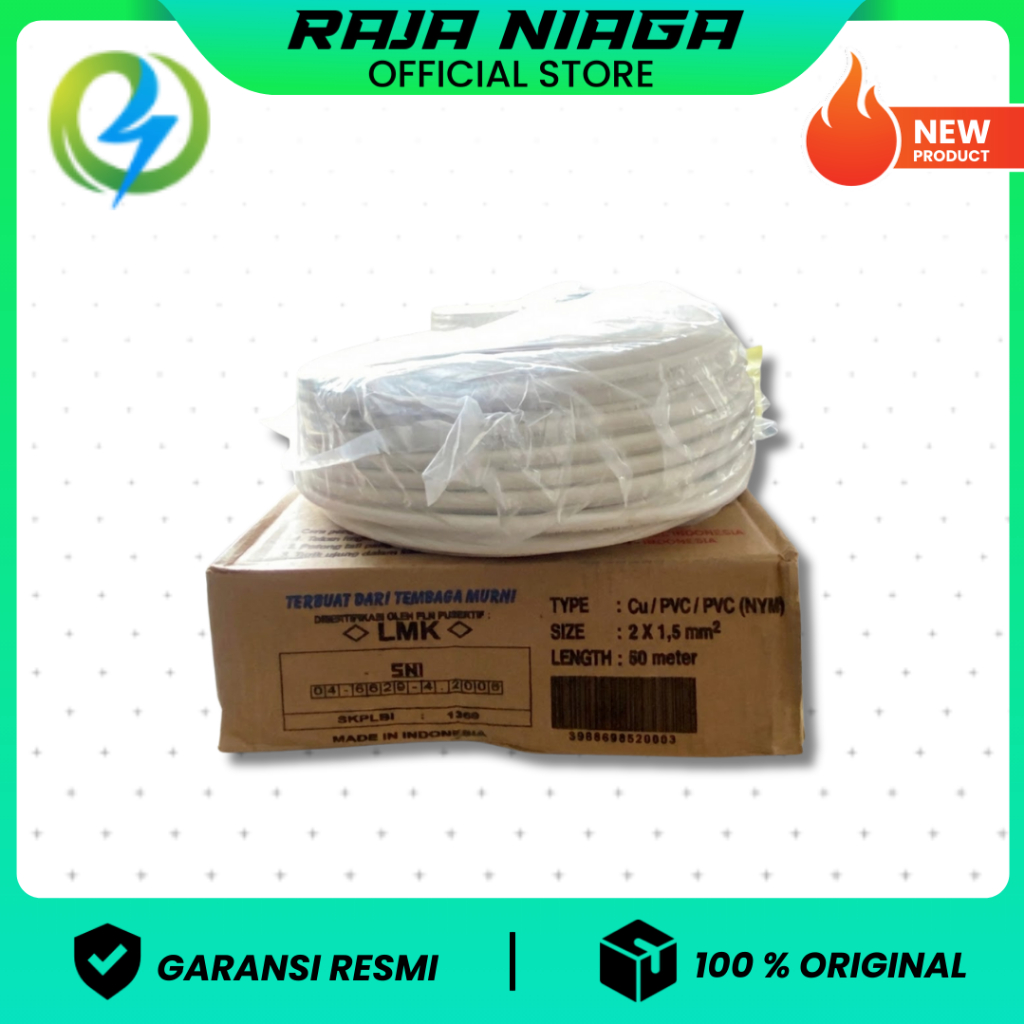 KABEL NYMHY 2X1.5 VISICOM 50 METER